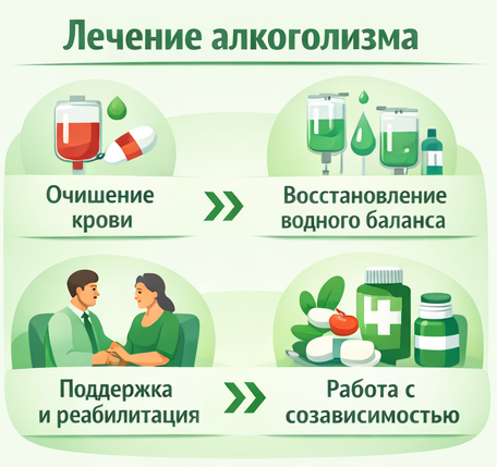 лечение алкоголизма в Волгодонске этапы